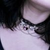 Choker De Renda Com Pingente De Coração - Image 2